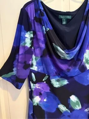 Lauren Ralph Lauren | Dresses | Lauren Ralph Lauren Blue Purple Green ...